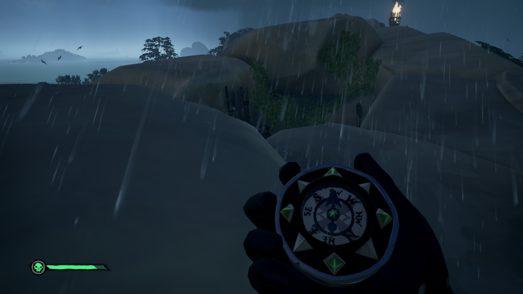 Пушечная бухта - центр острова на скале

