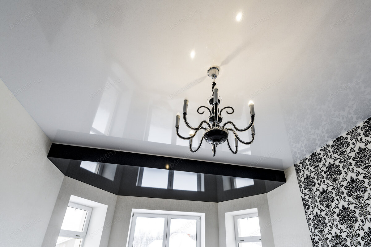 27 красивых натяжных потолков в зал: выбор материала и стиля | Потолки ...