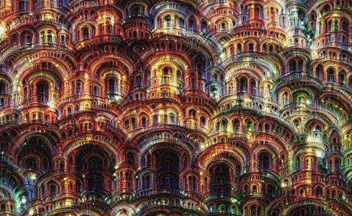 Изображение, созданное при помощи искусственного интеллекта Google DeepDream. © MIT Computer Science and AI Laboratory / Google