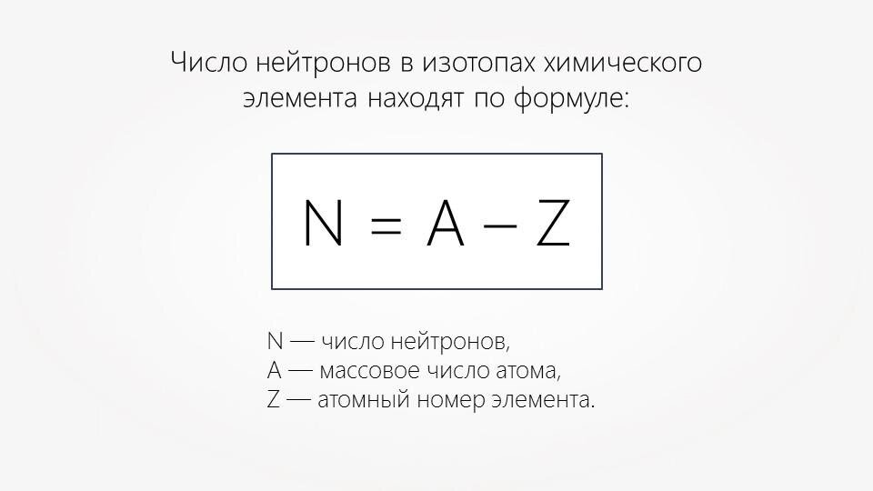 Как найти число нейтронов в атоме. | Начала химии | Дзен