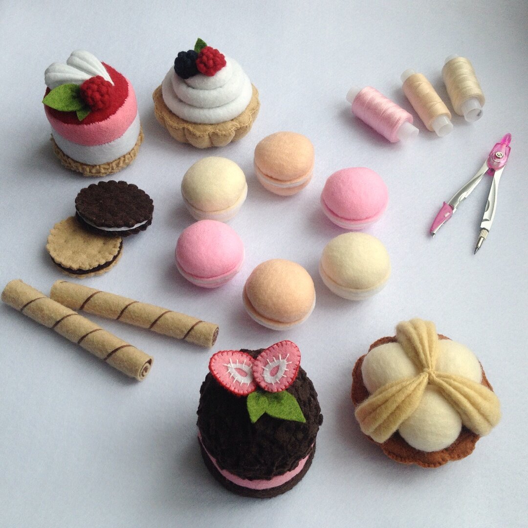 Моя первая игрушечная еда, сшитая из китайского фетра