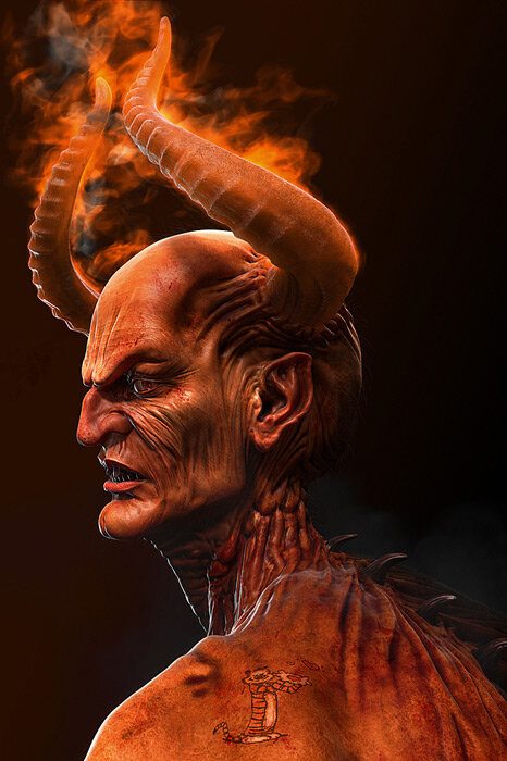 Дьявол каким его представляет demiart.ru