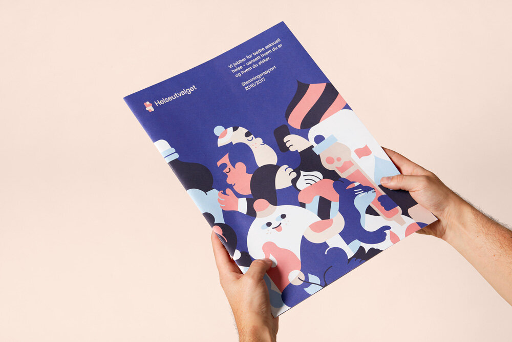 Фирменный стиль для социально-медицинского проекта Helseutvalget от норвежцев bielkeyang.com