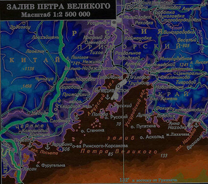 Визуализация залива Петра Великого.