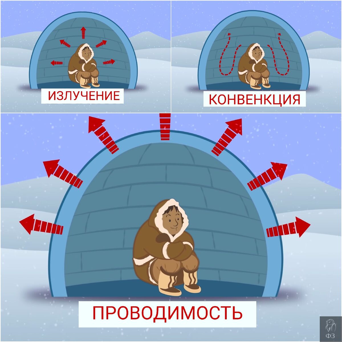Процессы теплообмена в иглу