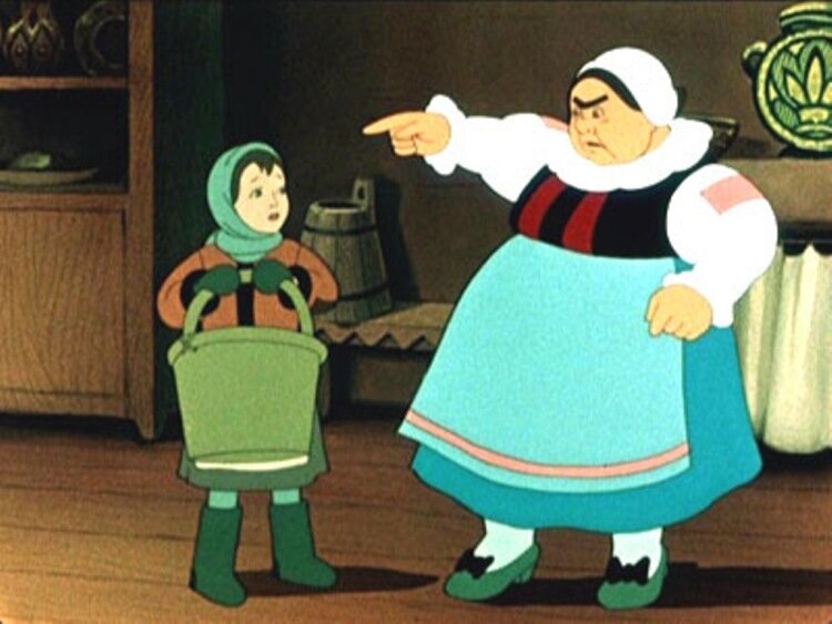 Кадр из мультфильма "Двенадцать месяцев"