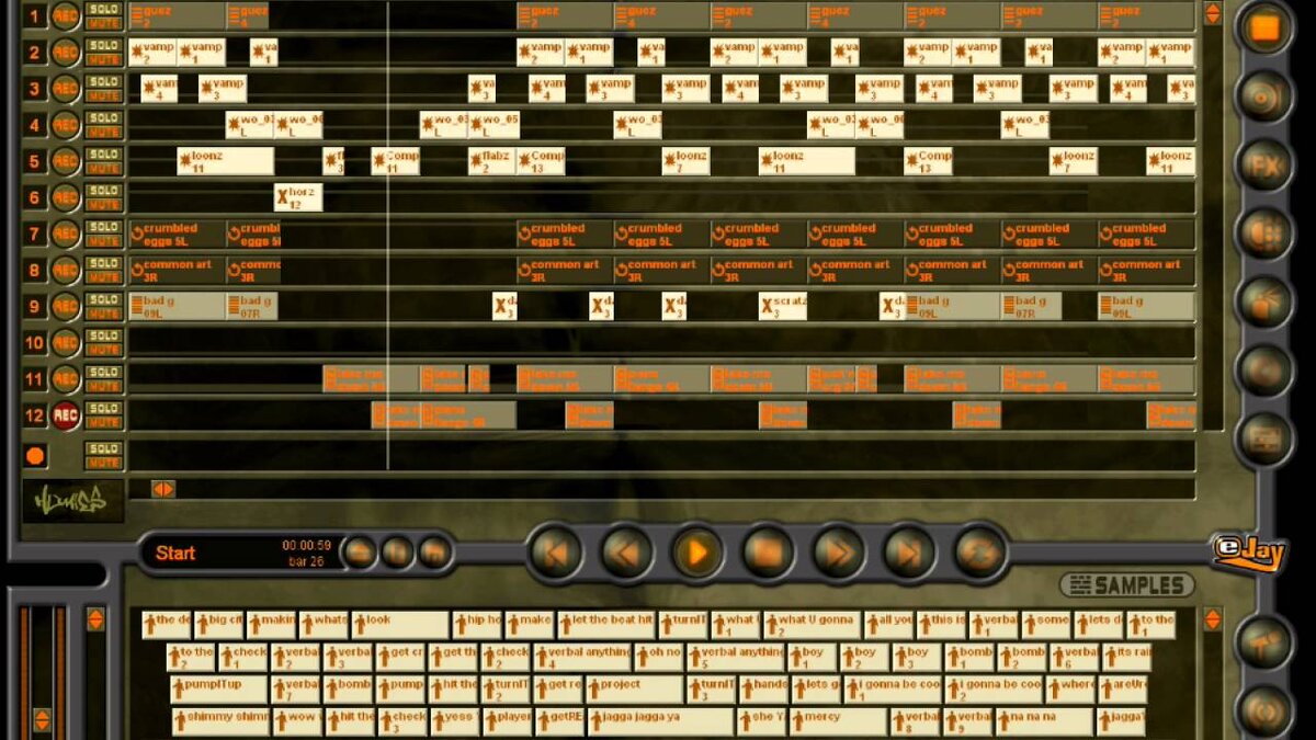 Hip Hop Ejay 4. На момент выхода, как CakeWalk ныне, держали даже сайт для музыкантов