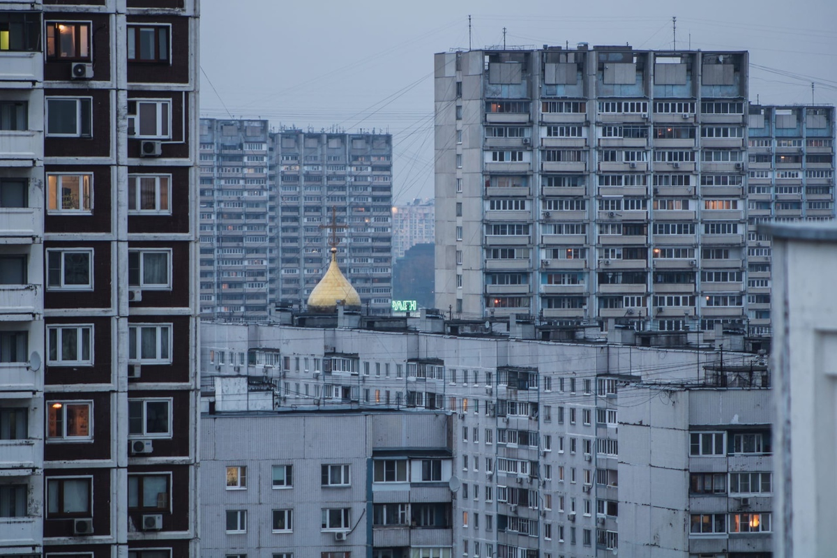 Вид на Строгинский бульвар