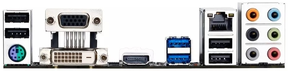 Разъемы на материнской плате от GIGABYTE