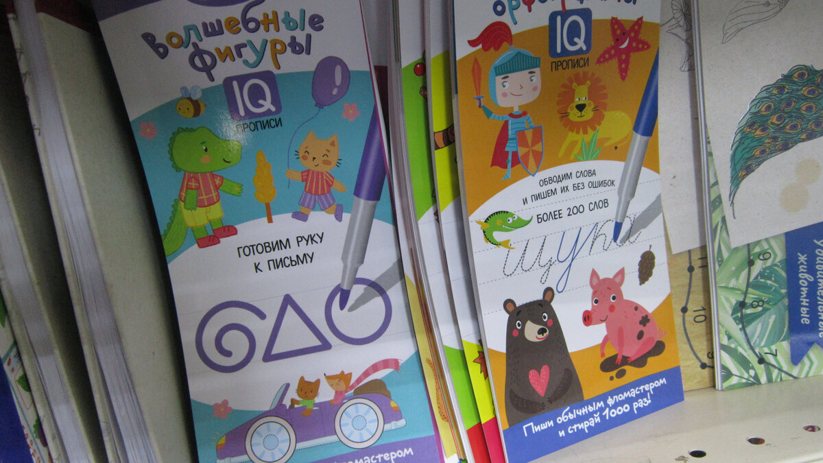 Магазин Fix Price. Многоразовые прописи. Цена: 99 рублей.