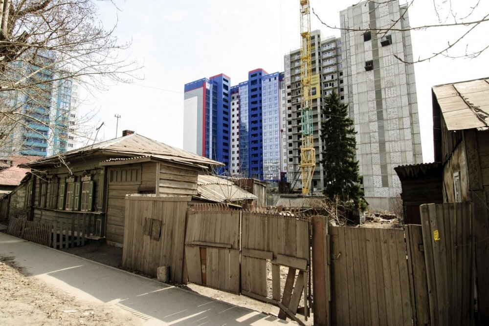 Застройка частного сектора в Барнауле