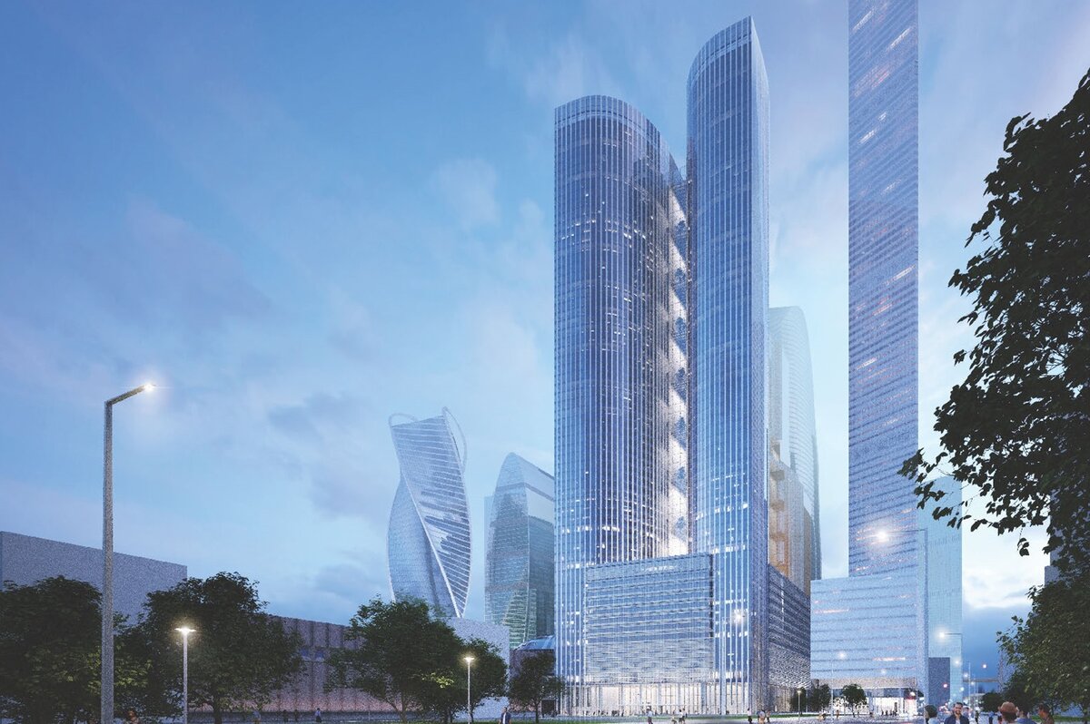 Фасад башни «Grand Tower»