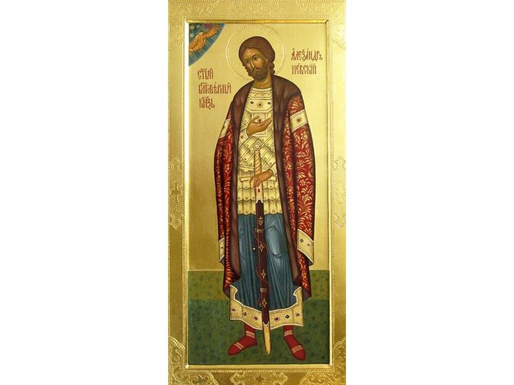 Икона выдающегося полководца и святого земли русской Александра Невского (мастерская Данилова монастыря). Фото с сервиса Яндекс.Картинки