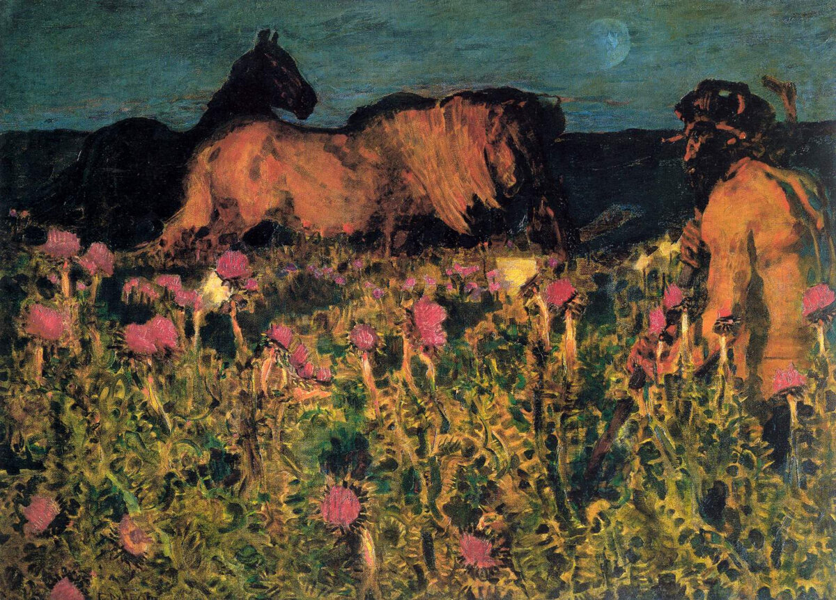 К ночи. Михаил Александрович Врубель, 1900