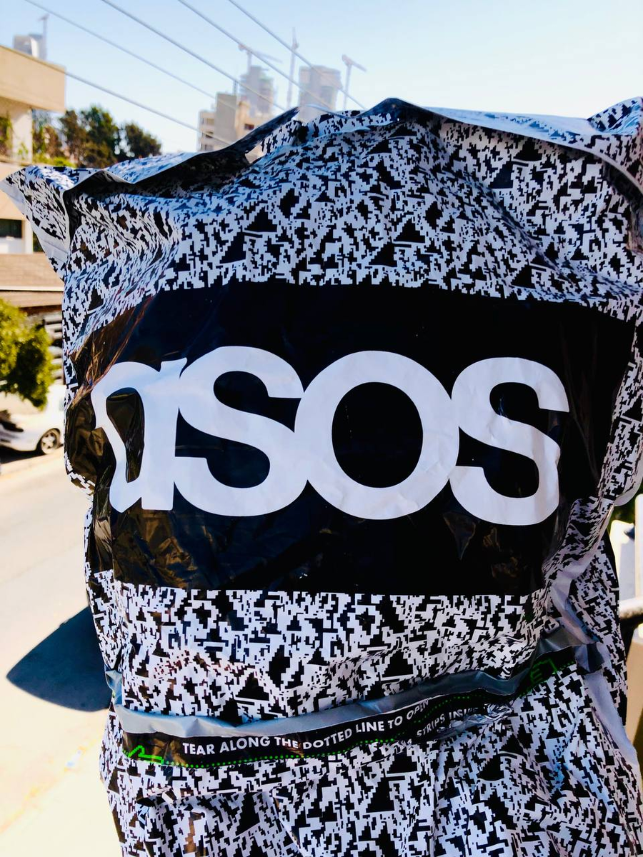 В таком пакете пришел заказ с ASOS