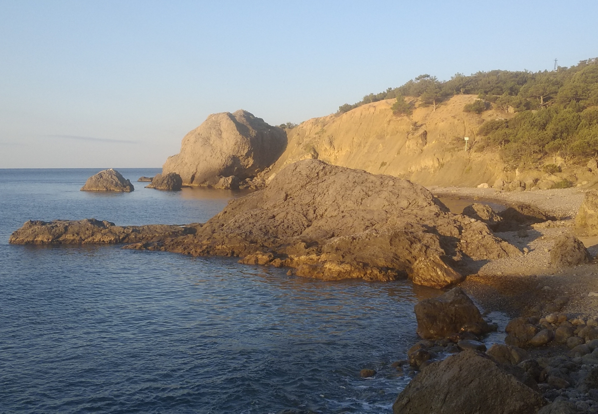 Утром на пляже