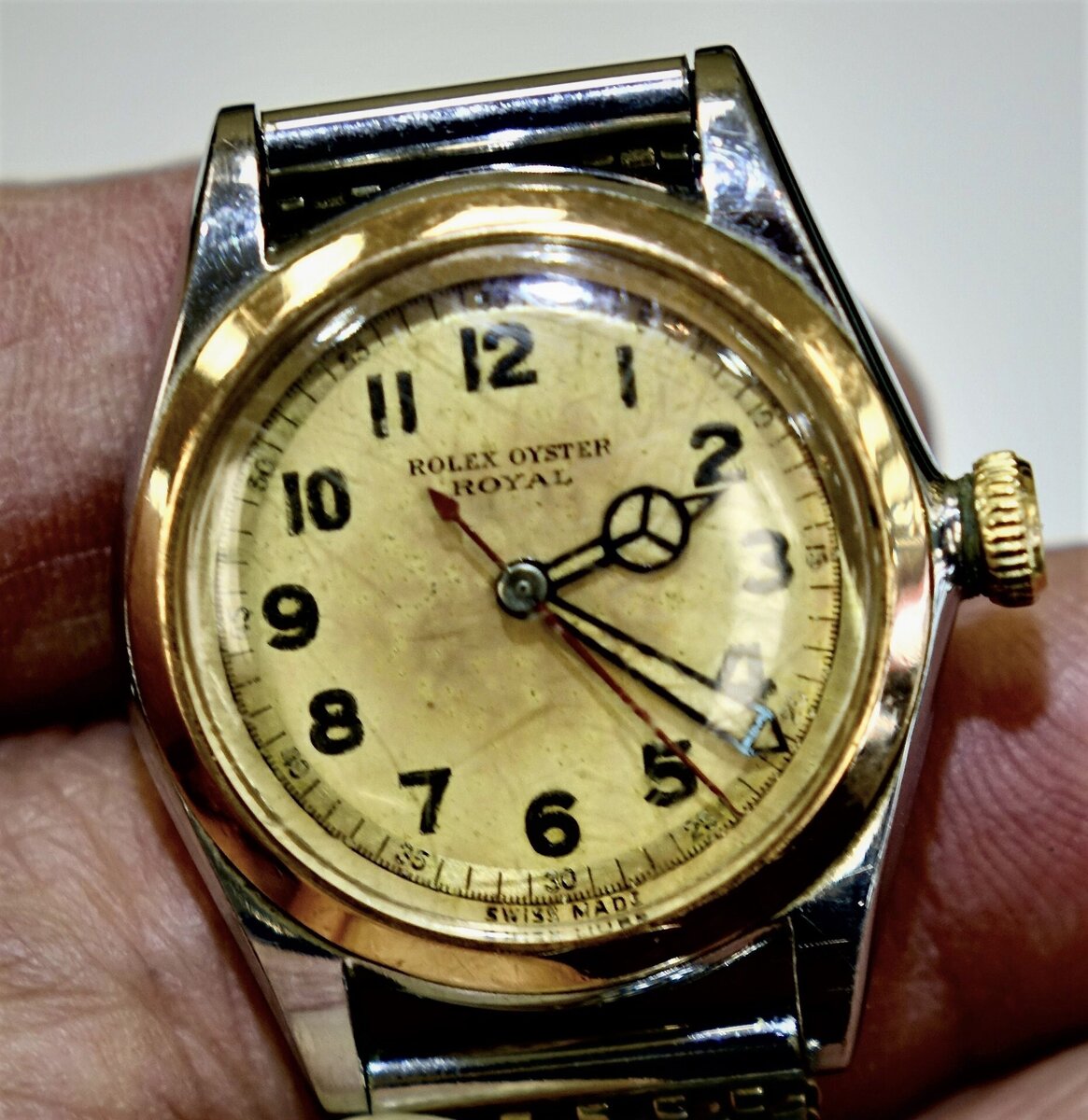 Rolex Bubbleback bi-color, 1930-е годы, Фото позаимствовано из интернета