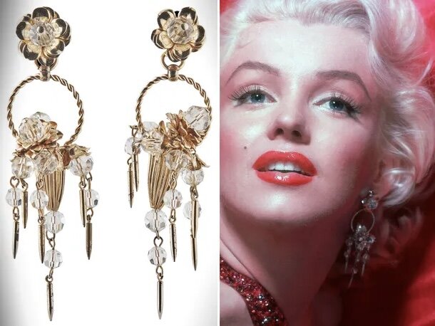 Серьги, представленные на аукционе