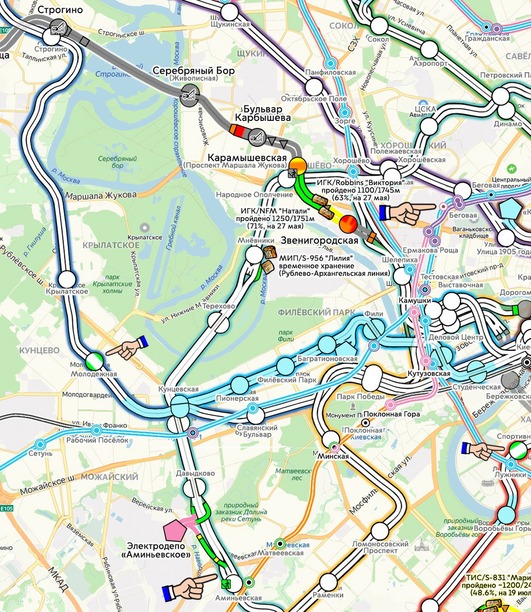 Схема метро архангельской линии на карте москвы