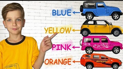 Mark teaches colors for kids with cars