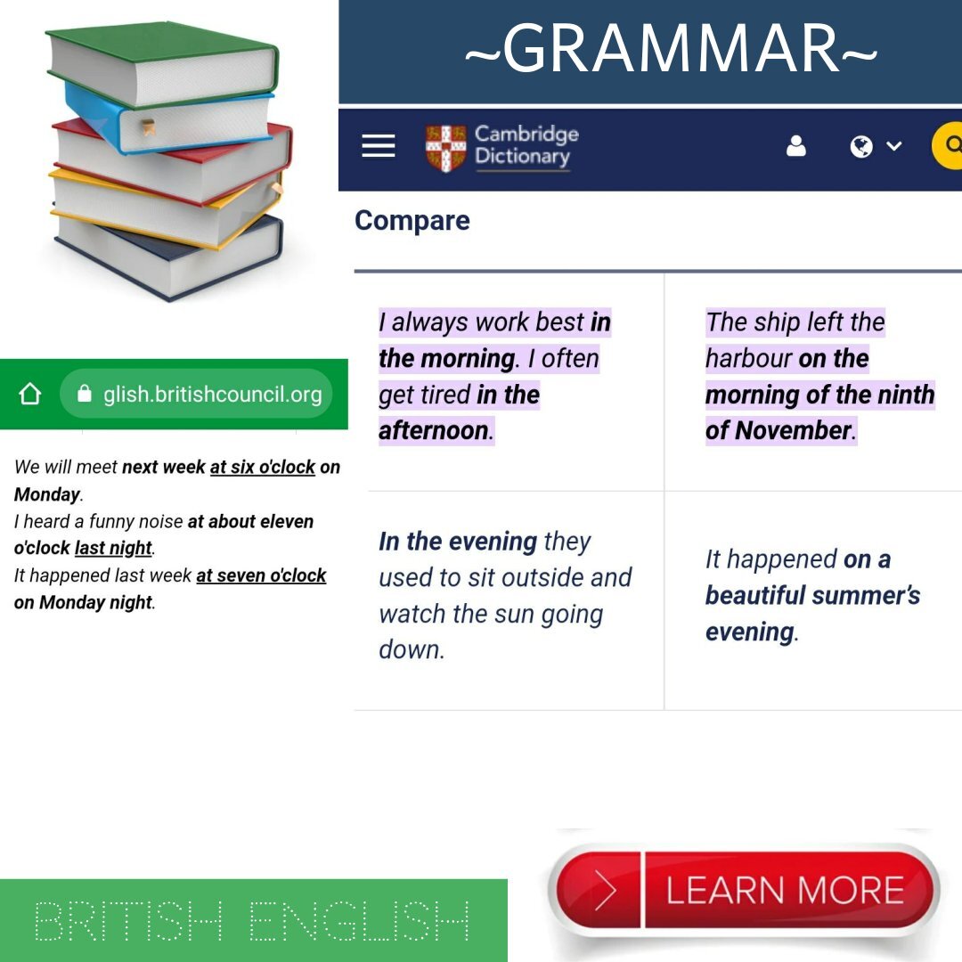 ON the morning/evening