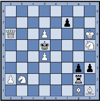 Белые начинают и ставят мат в 3 хода.
