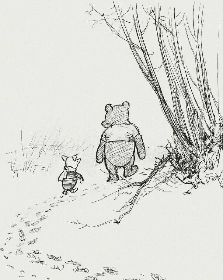 Лучшие друзья. Иллюстрация Эрнеста Шепарда