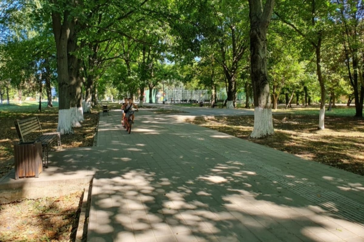    В кубанской станице Старокорсунской благоустраивают сквер «Прохладный»