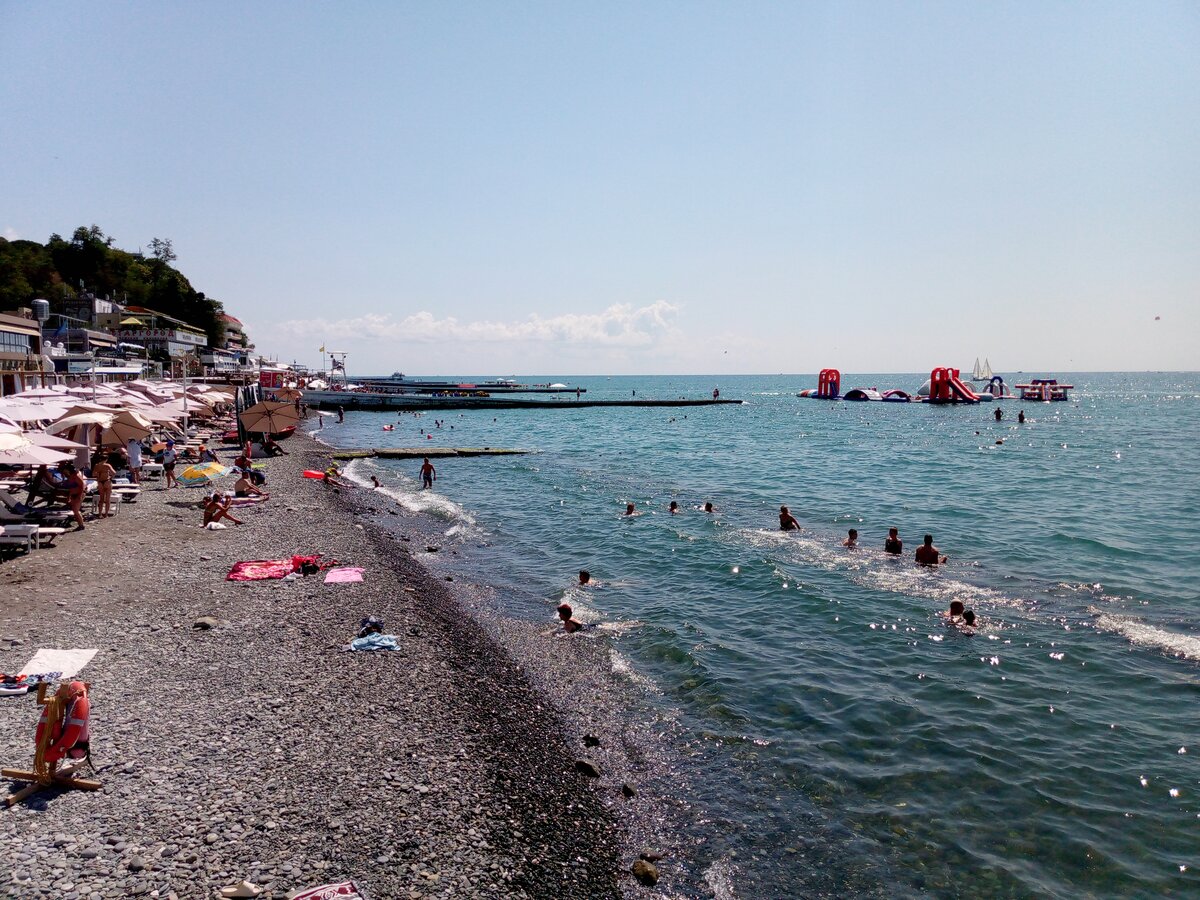 Пляж сочифорния адлер