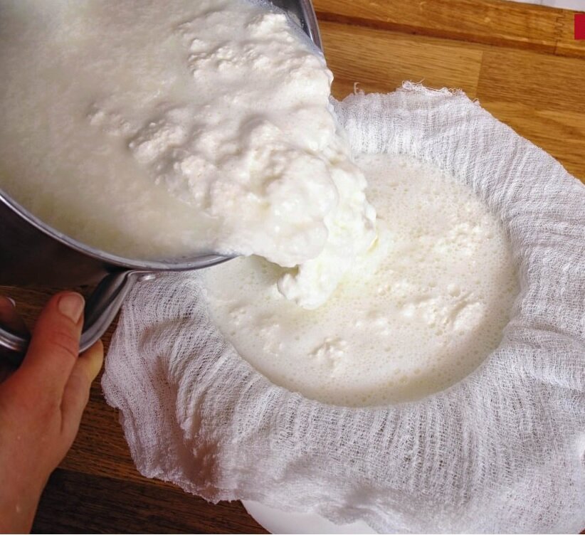 Прокисшее молоко можно использовать. Приготовление сыра. Приготовление домашнего сыра. Домашний сыр из творога. Творог в домашний условиях через марлю.