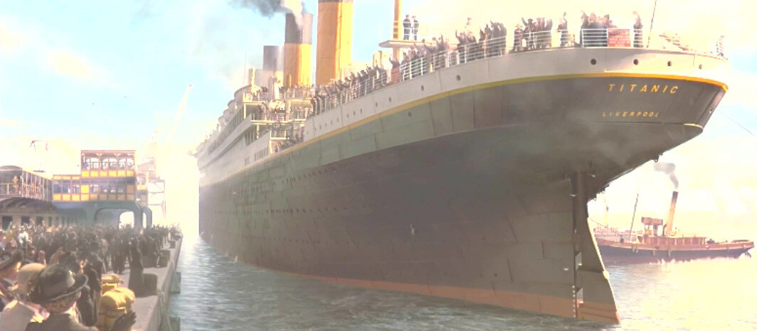 Кадр из фильма "Титаник" 