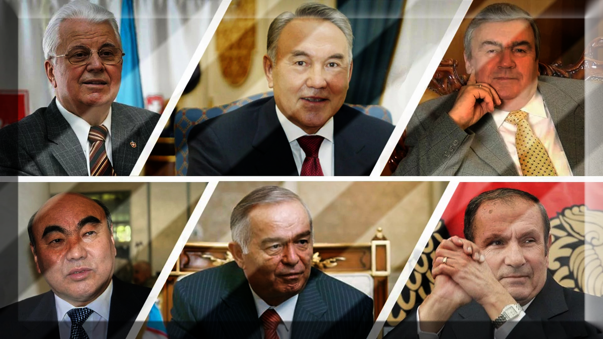 Леонид Кравчук, Нурсултан Назарбаев, Мирча Снегур (Молдавия), Аскар Акаев, Ислам Каримов (Узбекистан), Левон Тер-Петросян (Армения)