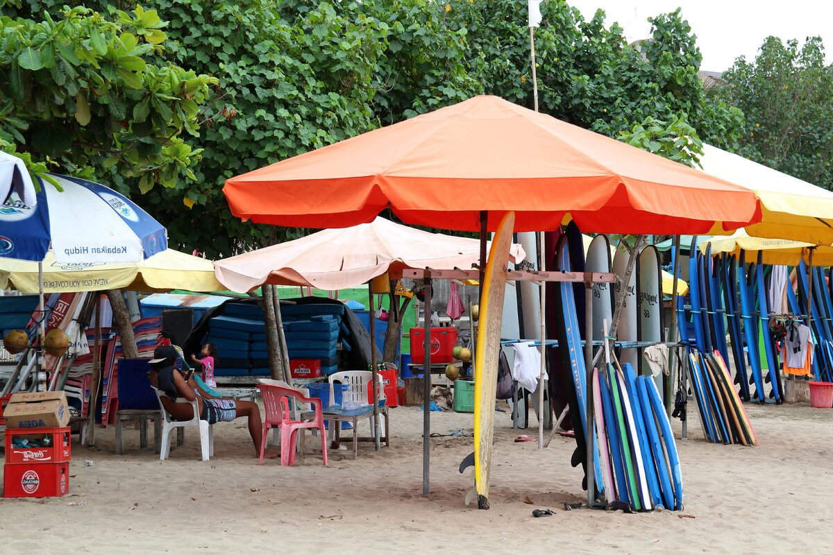 Одно из серферских мест на Бали