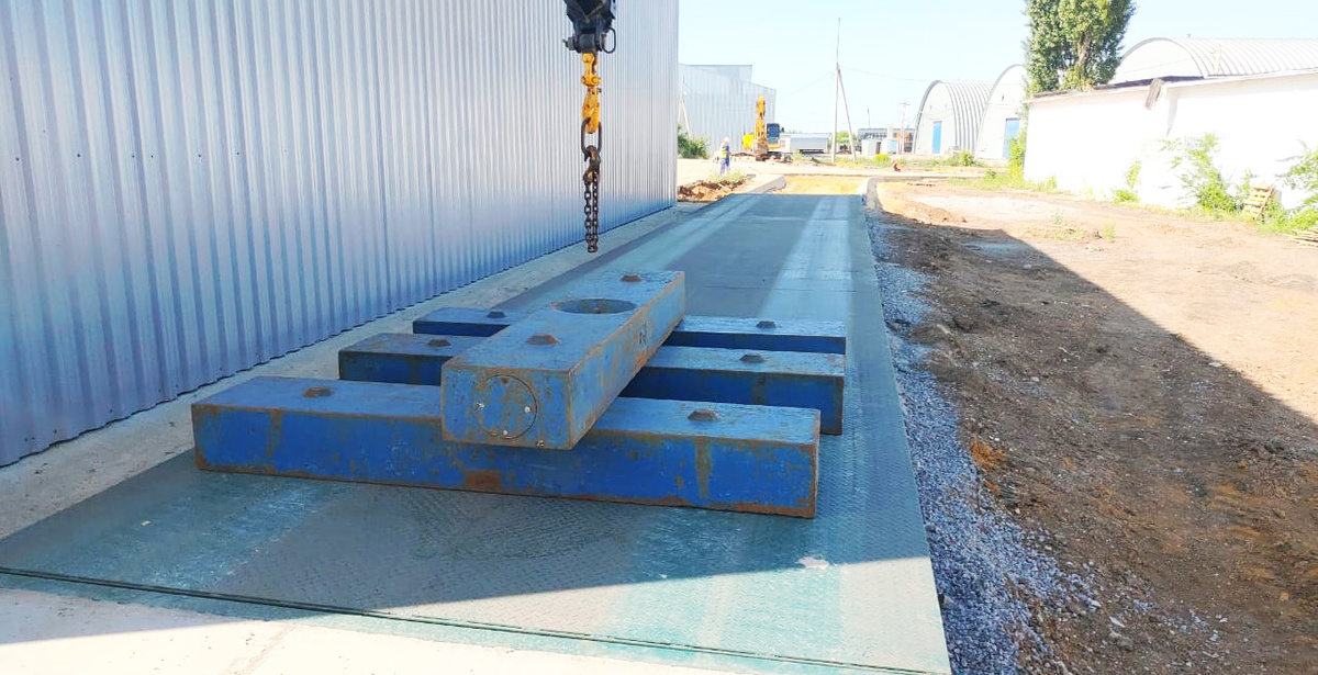 Автомобильные весы на этапе точной настройки