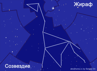 Как выглядит созвездие жираф