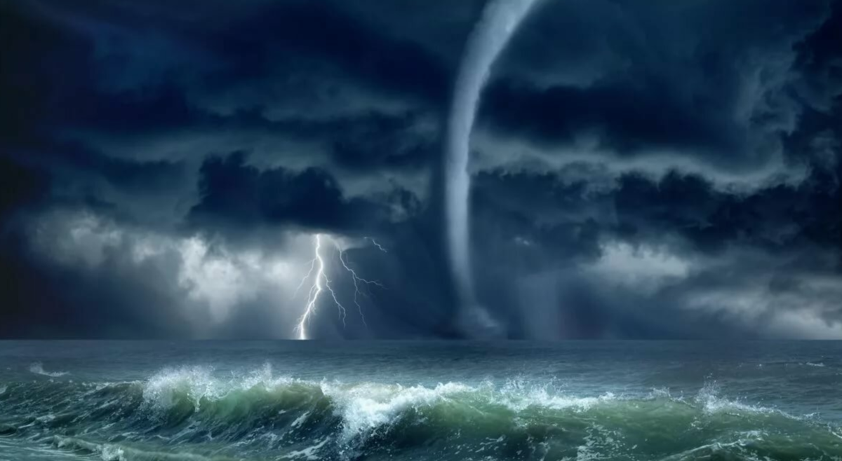 Гроза во время шторма