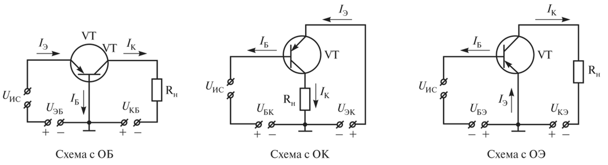 Схема включения n p n транзистора с общим эмиттером