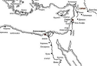 Карта древних центров стекольного производства