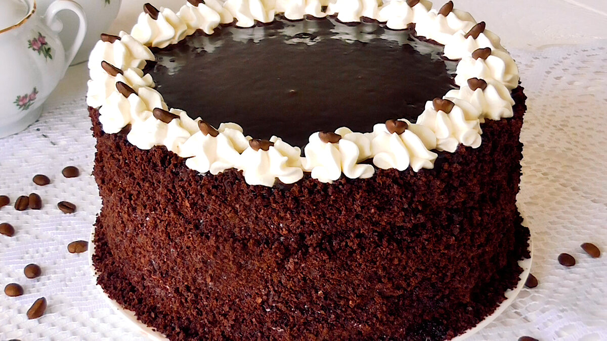 Кофейный Торт для Настоящих Мужчин!Пошаговый рецепт с фото и видео