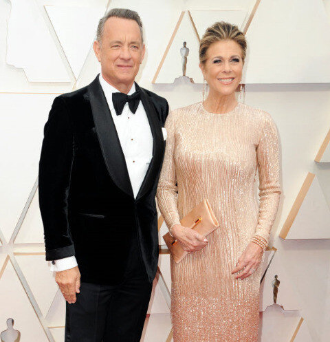 Том Хэнкс с супругой Ритой Уилсон