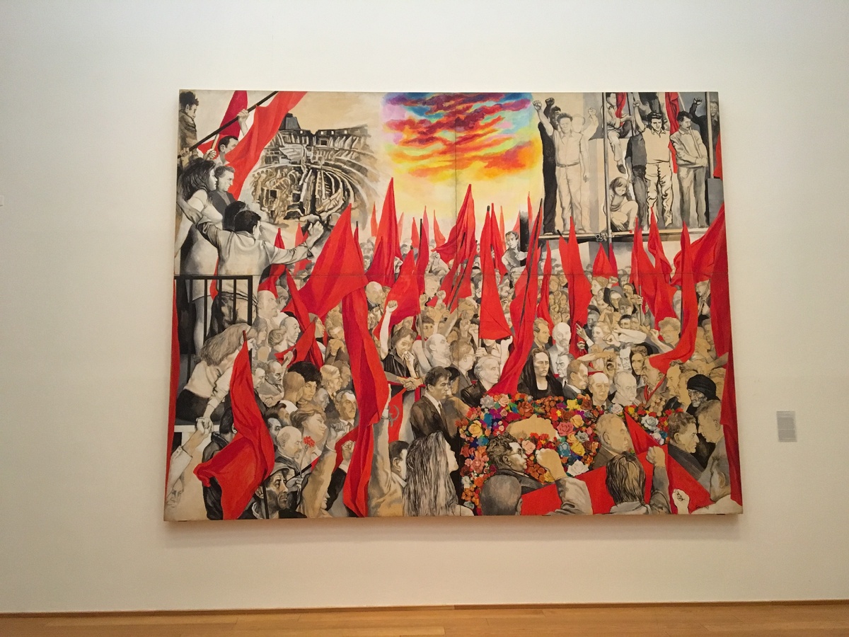 Масштабная картина в одном из музеев Болоньи, Италия.