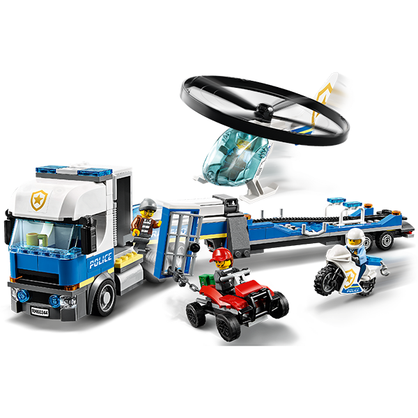 LEGO City 60244 Конструктор ЛЕГО Город Полицейский вертолётный транспорт