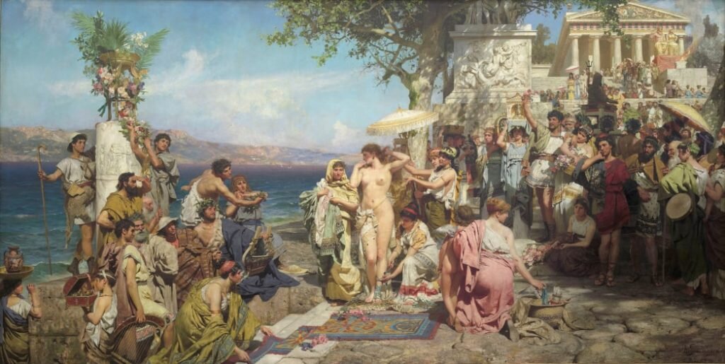 Генрих Семирадский. Фрина на празднике Посейдона в Элевзине, 1889
© Русский музей