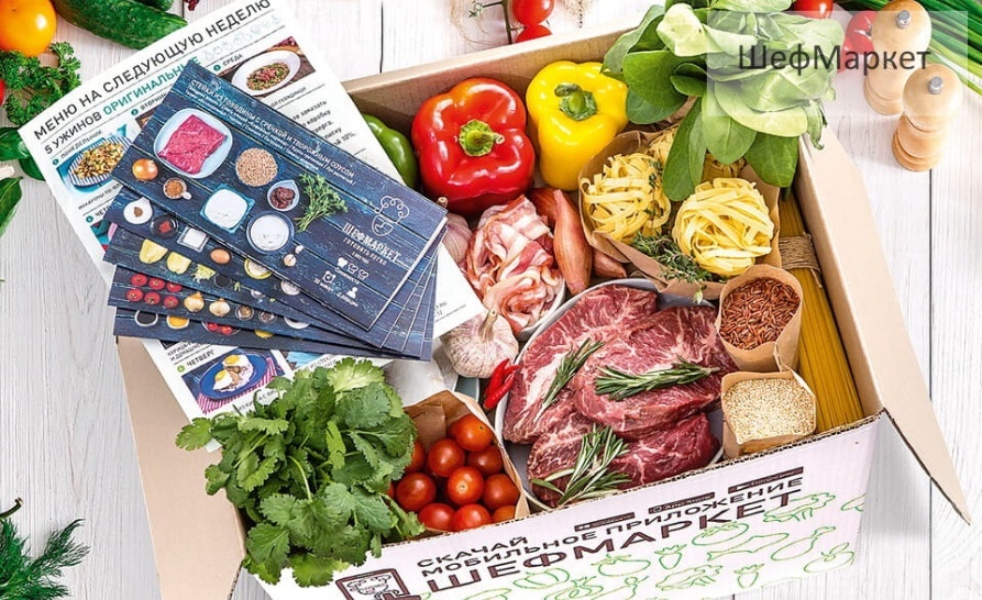 Коробка с заказом «Шефмаркет»