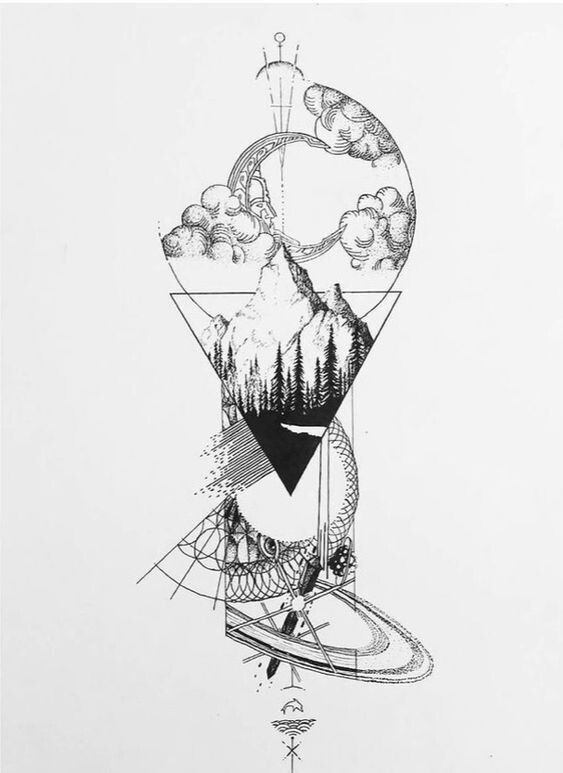 пример эскиза татуировки