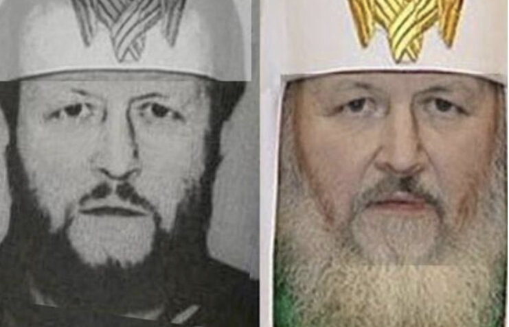 На фото видно поразительное сходство. Многие блогеры уверены, что Япончик и Патриарх Кирилл это один и тот же человек. Возможно ли такое?


