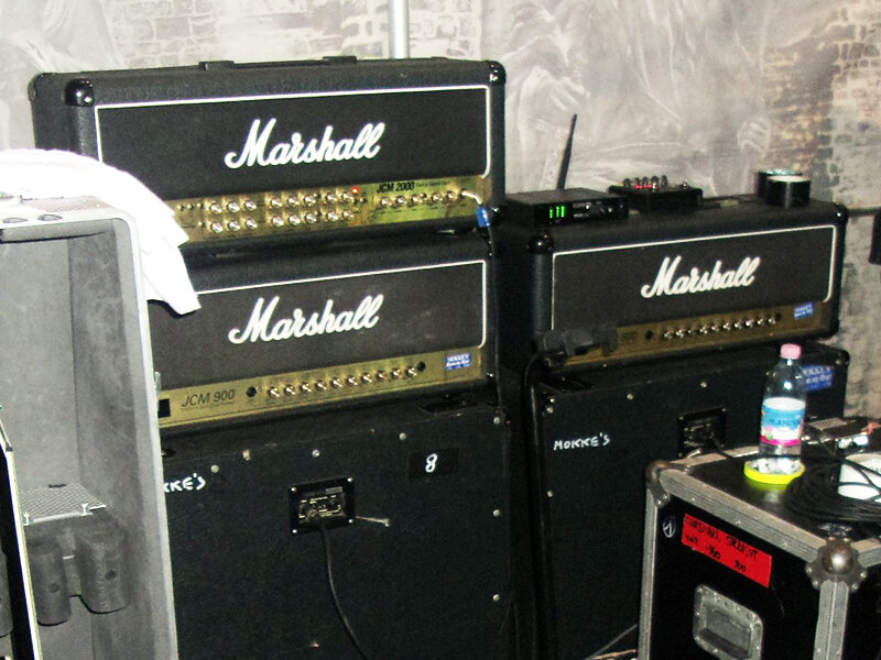 Ламповые гитарные усилители "Marshall". Фото или личного архива Ивана Демичева 