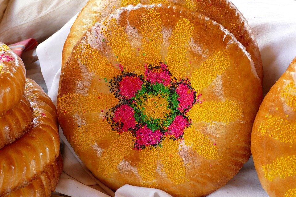 Узбекская лепешка на кефире в духовке