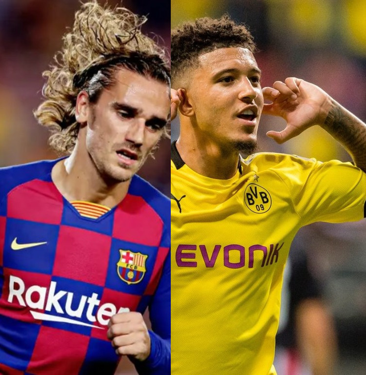 Антуан Гризманн и Джейдон Санчо