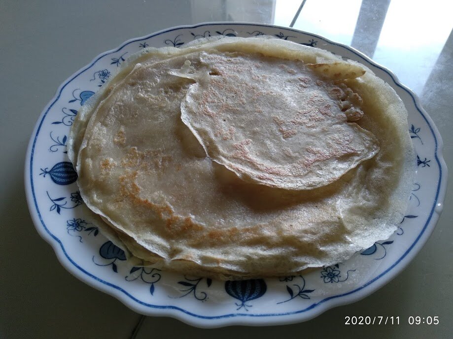 Блины на овсяном молоке.